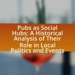 Pubs as Social Hubs: A Historical Analysis of Their Role in Local Politics and Events